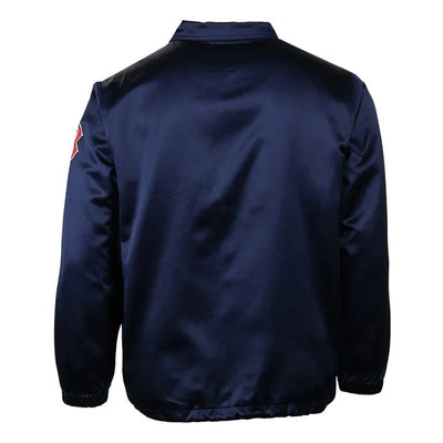 Boston Red Sox 1967 Full-Snap Navy Blue Satin Windbreaker Men's Bomber Jacket