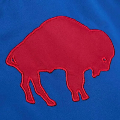 Buffalo Bills Full-Snap Varsity Royal blue Satin Men's Bomber Jacket