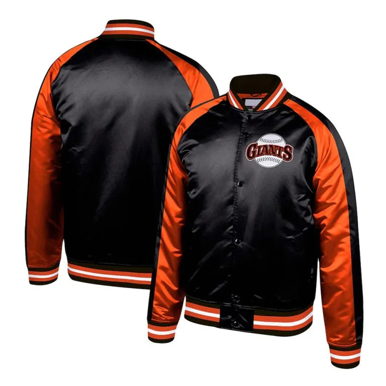 San Francisco Giants Colorblocked Satin Full-Snap Men's Jacket