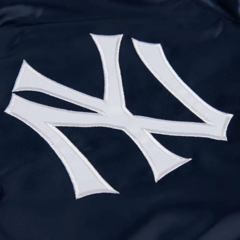 New York Yankees Classic Navy Full-Snap Satin Men's Jacket