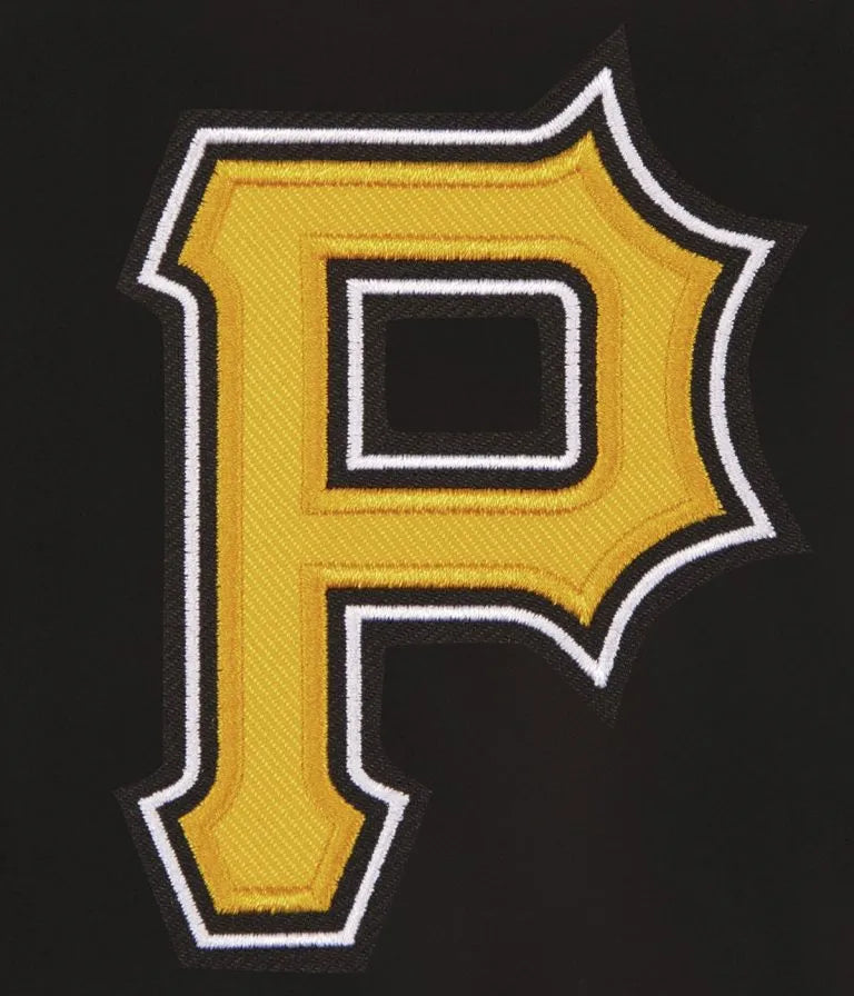 Pittsburgh Pirates Letterman Varsity Black Wool Men's Jacket