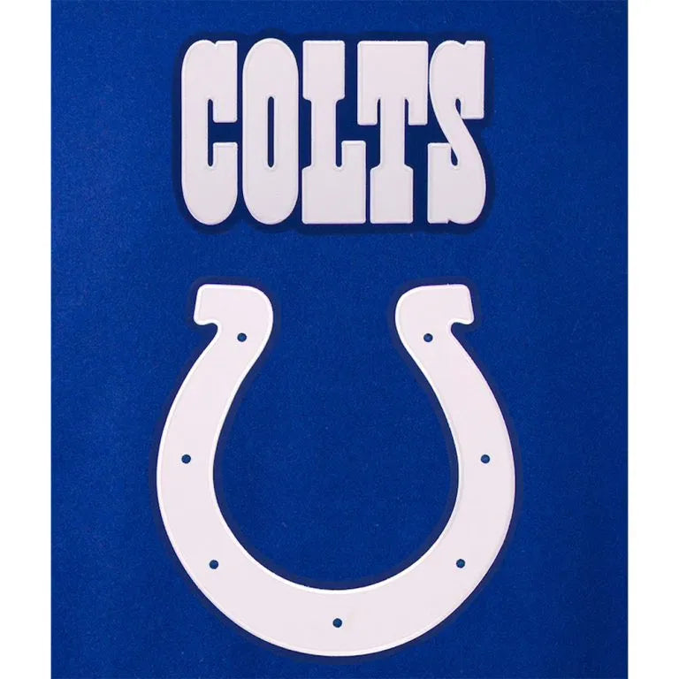Indianapolis Colts Royal Blue All Wool Men's Varsity Letterman Jacket