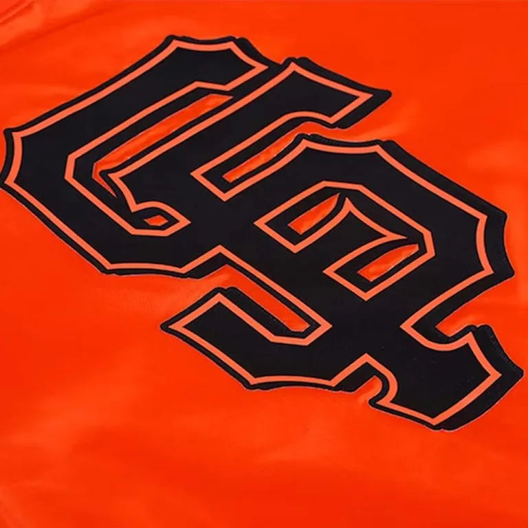San Francisco Giants World Series Orange Satin Full-Snap Men's Jacket
