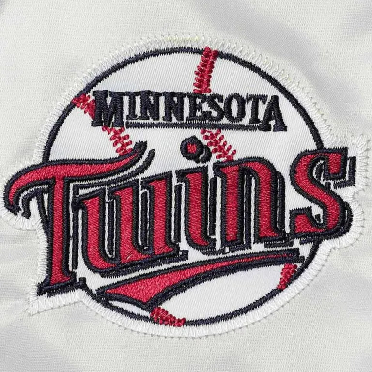 Minnesota Twins Coaches Full-Snap Navy Blue and Red Satin Men's  Jacket