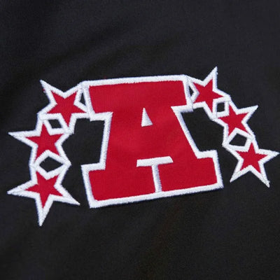 Cincinnati Bengals Heavyweight Full-Snap Varsity Black Satin Men's Bomber Jacket