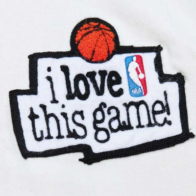 I Love This Game! Black and White Wool Men's Letterman Varsity Jacket