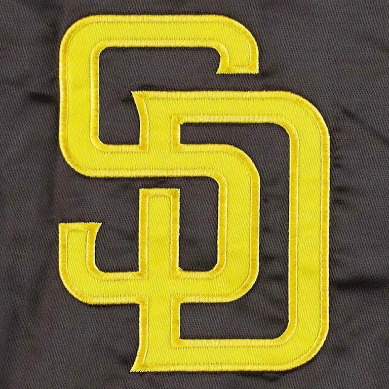 San Diego Padres Pick & Roll Full-Snap Brown Satin Men's Jacket
