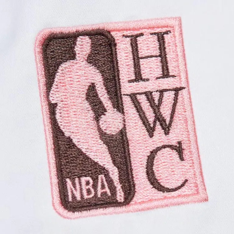 Chicago Bulls Classic Neopolitan White Satin Varsity Men's Bomber Jacket