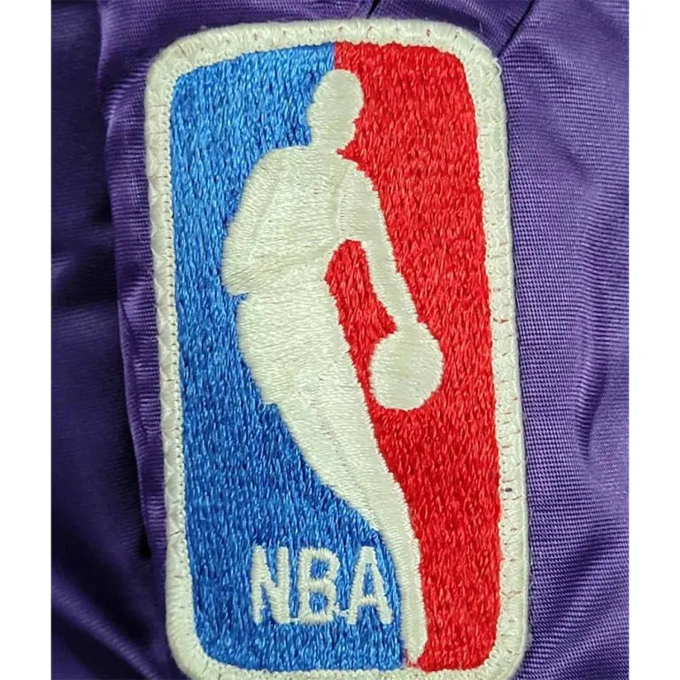 80’s Phoenix Suns Full-Snap Varsity Purple Satin Men's Bomber Jacket