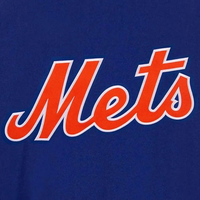 New York Mets Accent Royal/Gray Wool Varsity Full-Snap Men's Jacket