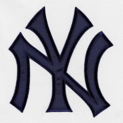 New York Yankees Power Forward Full-Snap White Satin Men's  Jacket