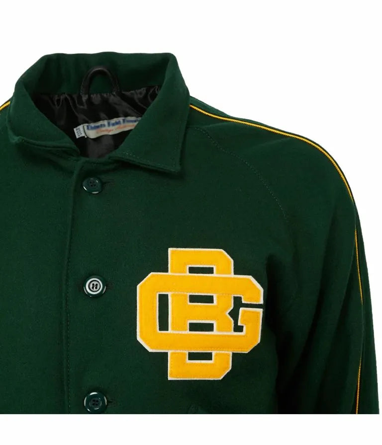 1952 Green Bay Packers Green All Wool Men's Varsity Letterman Jacket