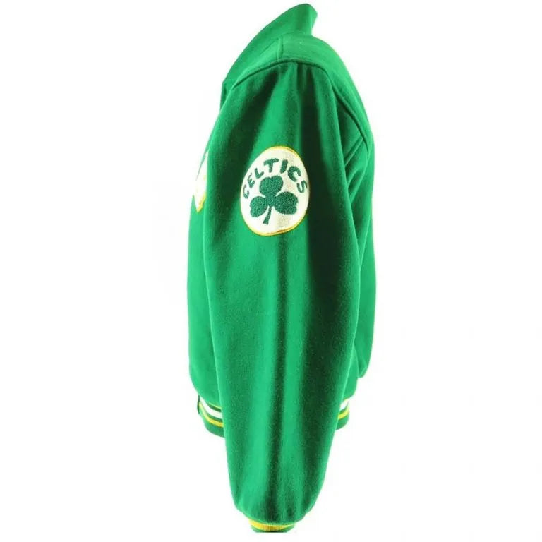 90’s Boston Celtics Classic NBA Basketball All Green Wool Men's Varsity Letterman Jacket