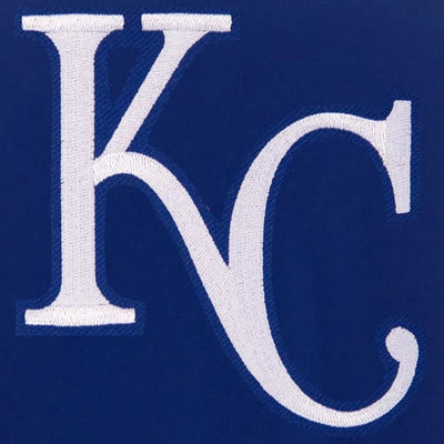 Kansas City Royals Varsity Blue Wool and White Leather Sleeves Men's Jacket