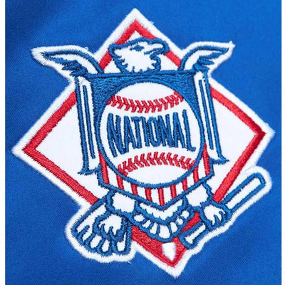 New York Mets Heavyweight Full-Snap Varsity Royal Blue Satin Jacket