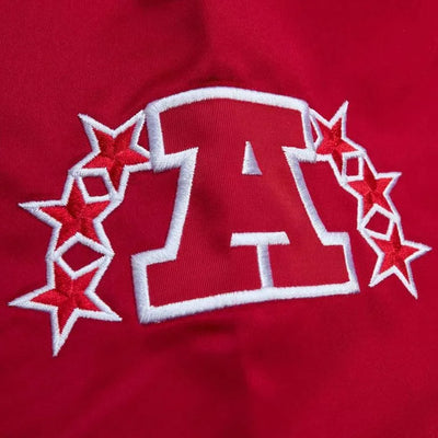 Kansas City Chiefs Team OG 2.0 Heavyweight Full-Snap Varsity Red and Yellow Satin Men's Bomber Jacket