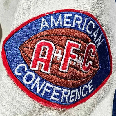 80’s Seattle Seahawks Royal Blue Wool & White Genuine Leather Sleeves Men's Varsity Letterman Jacket