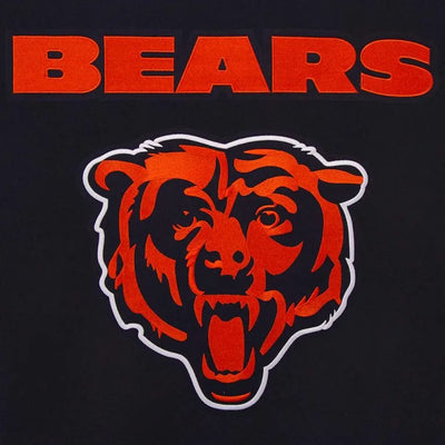 Chicago Bears Navy Blue All Wool Men's Varsity Jacket