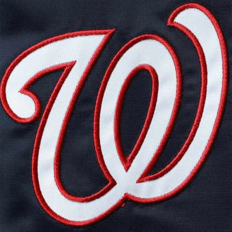 Washington Nationals The Legend Navy/Red Satin Full-Snap Men's Jacket