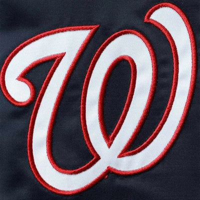 Washington Nationals The Legend Navy/Red Satin Full-Snap Men's Jacket