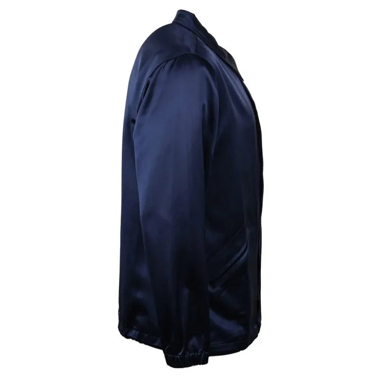 Boston Red Sox 1967 Full-Snap Navy Blue Satin Windbreaker Men's Bomber Jacket