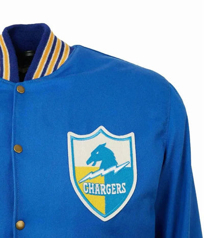 1960 Los Angeles Chargers Cotton Blue Men's Varsity Letterman Jacket