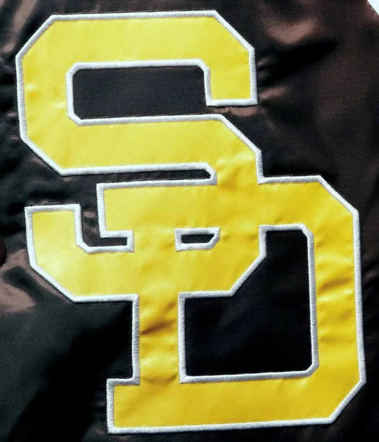 Starter San Diego Padres Full Snap Varsity Tri-Color Satin Men's Jacket