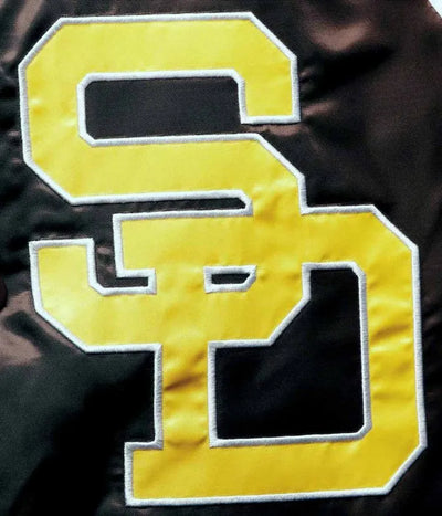 Starter San Diego Padres Full Snap Varsity Tri-Color Satin Men's Jacket