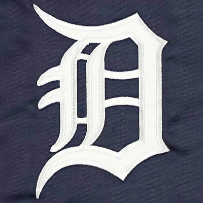 Detroit Tigers Pick & Roll Navy Blue Satin Full-Snap Men's Jacket