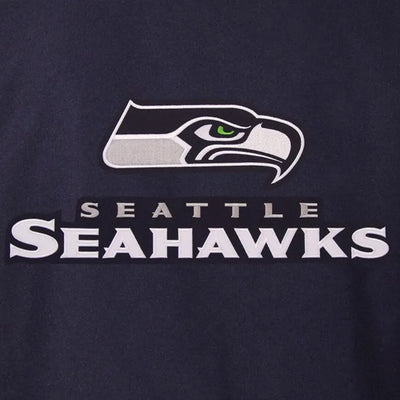Seattle Seahawks Navy Blue All Wool Men's Varsity Letterman Jacket
