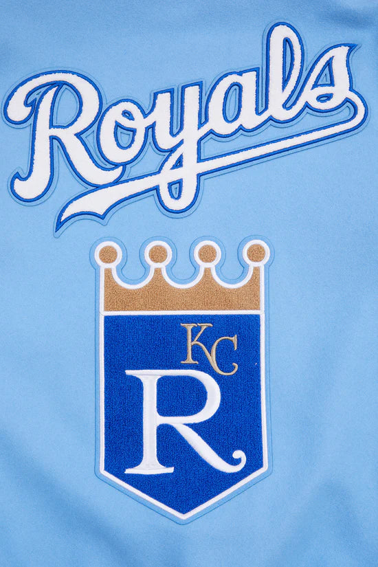 Kansas City Royals Varsity Light Blue Wool & White Leather Sleeves Men's Jacket