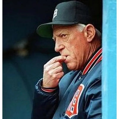 1984’s Detroit Tigers Bomber Full-Snap Navy Blue Satin Men's Jacket