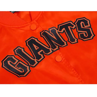 San Francisco Giants World Series Orange Satin Full-Snap Men's Jacket