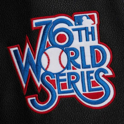 Pittsburgh Pirates Black Out Wool/Leather Full-Snap Varsity Men's Jacket