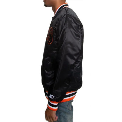 San Francisco Giants All Star Game Black Satin Full-Snap Men's Jacket