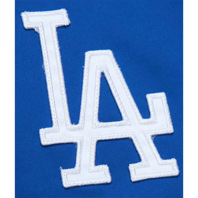 LA Dodgers Vintage Logo Lightweight Royal Blue Satin Men's Jacket