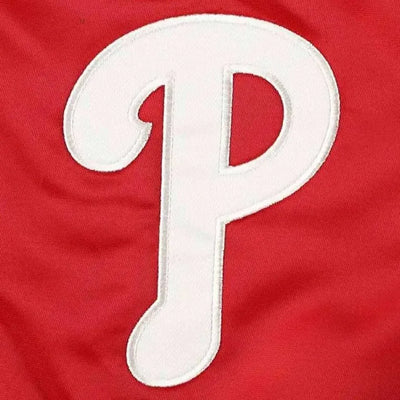 Philadelphia Phillies Pick & Roll Full-Snap Red Satin Men's Bomber Jacket