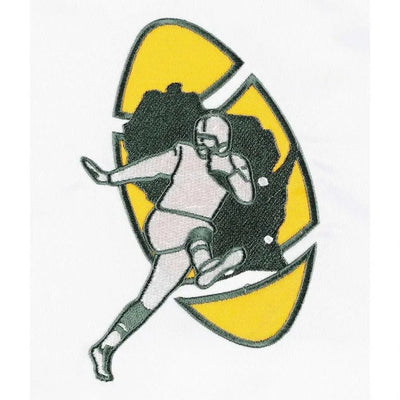 Green Bay Packers The Power Forward Full-Snap Varsity White Satin Men's Bomber Jacket