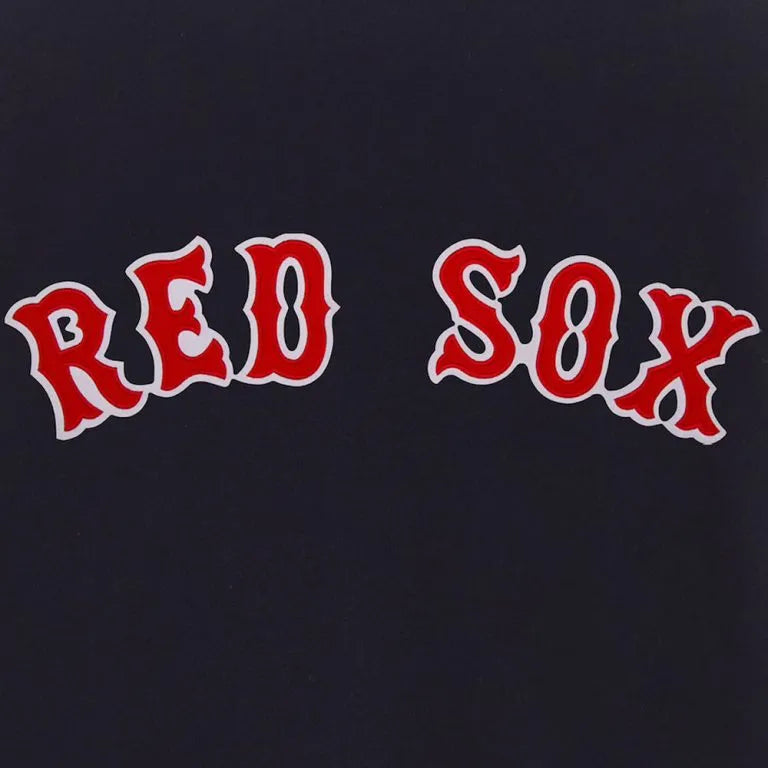 Boston Red Sox Varsity Navy Blue Wool & White Leather Sleeves Men's Jacket