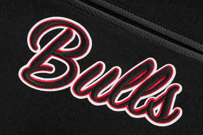 Chicago Bulls Mashup Black Wool & Genuine Leather Sleeves Men's Varsity Letterman Jacket