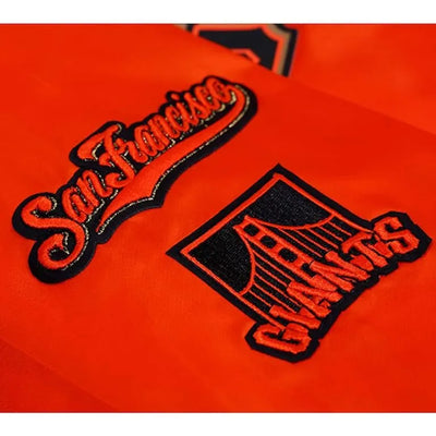 San Francisco Giants World Series Orange Satin Full-Snap Men's Jacket