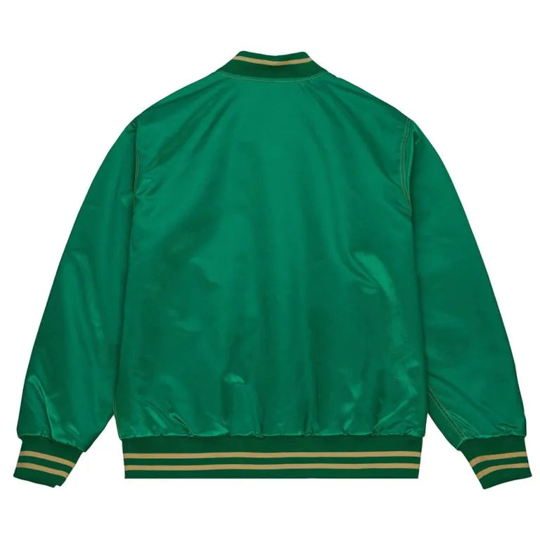 1938 Philadelphia Eagles Full-Snap Varsity Green Satin Men's Bomber Jacket