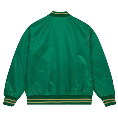 1938 Philadelphia Eagles Full-Snap Varsity Green Satin Men's Bomber Jacket