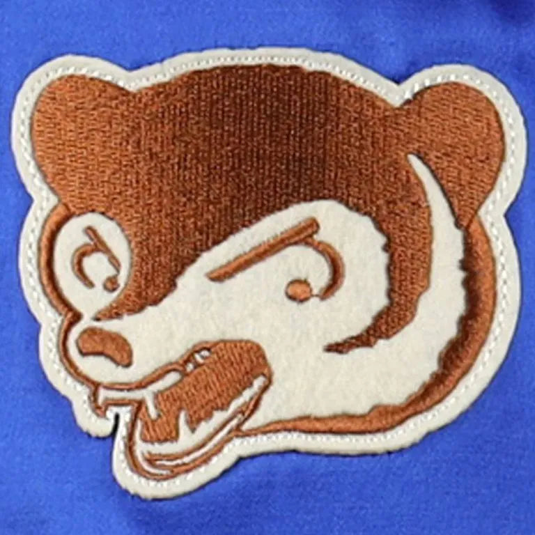 Chicago Cubs 1946 Full-Snap Blue Satin Windbreaker Men's Jacket