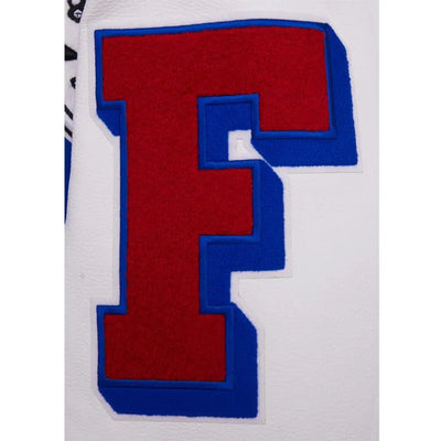 Buffalo Bills Mash Up Royal Blue Wool and White Leather Sleeves Varsity Men's Letterman Jacket