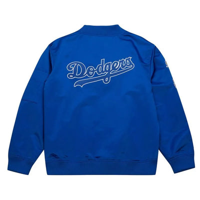 LA Dodgers Vintage Logo Lightweight Royal Blue Satin Men's Jacket