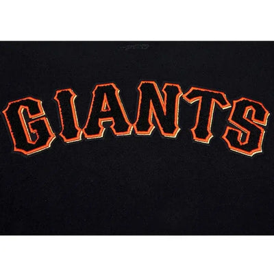 San Francisco Giants Black Wool & White Leather Sleeves Varsity Men's Jacket