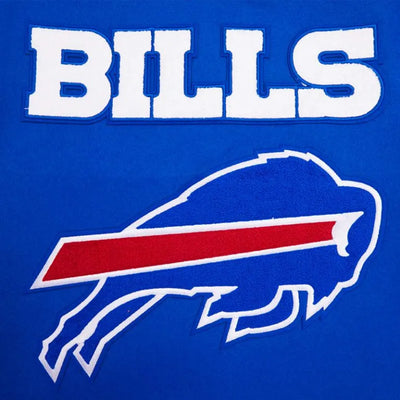 Buffalo Bills Mash Up Royal Blue Wool and White Leather Sleeves Varsity Men's Letterman Jacket