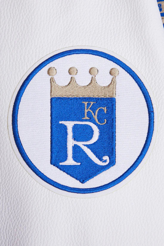 Kansas City Royals Varsity Light Blue Wool & White Leather Sleeves Men's Jacket