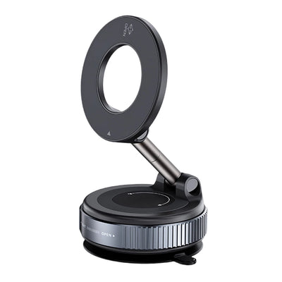 Alloy Folding Strong Magnet Magnetic Phone Holder Desk Wall Car Vacuum Suction Windshield Dashboard Mobile Holder Window Mount